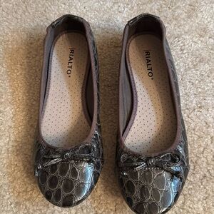 Brown Animal Print Flats - Size 7M